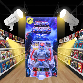 Masters of the Universe Cartoon Collection Stratos 2024 – Actionfigur 14 cm mit Zepter | hoppla-stuff.de